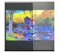 Schermo for proiettore ALR in cristallo grigio, che rifiuta la luce ambientale, cornice fissa, bordo ultra stretto da 1 cm, proiezione CLR 4K 8K(200 inch)