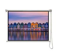 Schermo for proiettore da 60/72 pollici 4:3/16:9, montaggio a parete, abbassamento manuale, proiezione 3D 4K HD, for home theater da interno(60 inch 16:9)