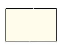 Schermo for proiettore Griglia bianca Anti-luce Angolo di visione 160° Bordo nero Gancio in metallo,Antirughe(120 inch)