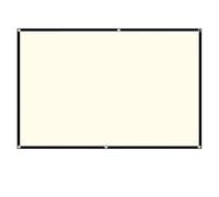 Schermo for proiettore Griglia bianca Anti-luce Angolo di visione 160° Bordo nero Gancio in metallo,Antirughe(72 inch)