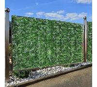 Schermo For Recinzione Privacy Edera Finta Espandibile For Esterni, Siepe Artificiale Rivestimento Murale For Giardino Cortile Balcone Siepi Finte Pannelli Cancello Patio Pianta Foglia(1x3m)