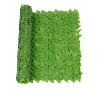 Schermo Frangívista artificiale - 0,5 × 2 m siepe di Eďera | Rullo di rete a griglia effetto rattan, 1 pezzo, protezione UV, tessuto in seta PVC verde per giardino, balcone, recinzione, decorazione te