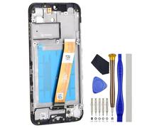 Schermo Full Display con Cornice per Samsung Galaxy A01 SM-A015F SM-A015G SM-A015V Schermo LCD Touch Digitizer Ricambio Nero 5.7 pollici