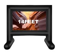 Schermo gonfiabile per proiettori da 4,3 m, con soffiatore d'aria e borsa per il trasporto, schermo per feste cinematografiche in cortile, feste a tema