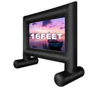 Schermo gonfiabile per proiettori da 4,9 m, con soffiatore d'aria e borsa per il trasporto, schermo per feste cinematografiche in cortile, feste a tema