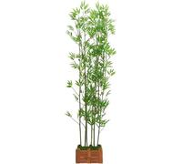 Schermo in Plastica Separe Divisorio Esterno Giardino Schermo Decorativo in bambù di Simulazione, Piante Artificiali Piante Finte Barriera per la Privacy del Separ(Size:30x18x18.5cm-6 Pole,Color:2m)