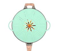 Schermo in silicone - Protezione flessibile in silicone da 187 g, paraspruzzi d'olio, copertura per padella, culinario, antiscivolo per protezione dal calore, per cucina domestica, cottura a