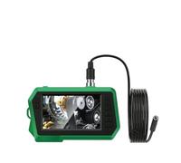 Schermo IPS da 4,3'' Telecamera endoscopica industriale HD 1080P 2/5/10M Misuratore Tubo Fognatura Ispezione Boroscopio IP68 Impermeabile LED 2600mAh(10m,Green)