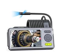 Schermo IPS da 5" Lente tripla 7,9 mm Cavo flessibile 5 m Telecamera endoscopica industriale for casa/automotive/tubi/auto/parete