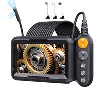 Schermo IPS da 5 pollici Telecamera per endoscopio industriale HD1080P Doppia lente Periscopio per ispezione auto Semi-rigido per tubi di scarico Gadget Strumento