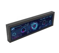 Schermo IPS da 8,8 Pollici, Schermo Secondario con Telaio Multifunzionale in Metallo 1920x480 60Hz CPU GPU Dati SSD Rotazione di 360 Gradi per Computer