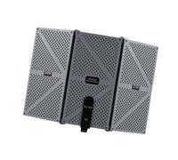 Schermo Isolante per Microfono, Attrezzatura da Studio Pannelli Acustici a 3 Porte di Grandi Dimensioni Pieghevoli e Portatili per la Registrazione e il Canto, Riduzione del