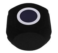 Schermo Isolante per Microfono Nero, Sfera in Schiuma | Riduzione del Rumore, Fit Leggero e Portatile, per Registrazione Vocale e Podcast