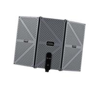 Schermo Isolante per Microfono, Pannelli Acustici Pieghevoli e Portatili, Attrezzatura da Studio a 3 Porte di Grandi Dimensioni per la Registrazione e il Canto, Riduzione del