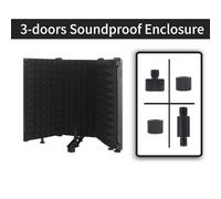 Schermo Isolante per Microfono, Scudo Microfono Riduzione Rumore, Prevenzione Spruzzi, Pannelli Acustici Assorbimento Acustico Copertura Insonorizzante Fonoassorbente per Studio