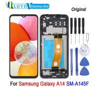 Schermo LCD con cornice per Samsung Galaxy A14 SM-A145F Display LCD del telefono e digitalizzatore pezzo di ricambio per la riparazione del gruppo completo
