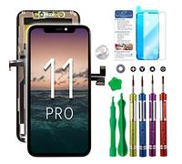 Schermo LCD di ricambio compatibile con iPhone 11 Pro 5,8 pollici (modello A2160, A2217, A2215) 3D Touch Screen Display Digitizer Frame Assembly Kit di riparazione con strumenti di riparazione