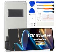 Schermo LCD di Ricambio Incell per Realme GT Master Edition RMX3363, RMX3360, Kit di Riparazione del digitalizzatore Touch Senza Cornice (Nero, Senza riconoscimento delle Impronte digitali, 16,43 cm)