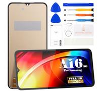 Schermo LCD di ricambio per Samsung Galaxy A16 5G per Samsung Galaxy A16 5G Dispaly per SM-A166B, SM-A166P, SM-A166E Touch Screen Digitizer Assembly Kit di riparazione (nero, senza cornice)