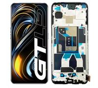 Schermo LCD di ricambio TFT per Oppo Realme GT 5G per Oppo Realme GT 5G Display LCD RMX2202 Touch Digitizer Kit di riparazione con telaio (nero, nessuna funzione FigerPrint)