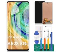 Schermo LCD di ricambio TFT per Samsung Galaxy A52S 5G SM-A528B SM-A528B/DS SM-A528N Kit digitalizzatore touch (nero, senza cornice, senza impronte digitali)