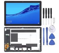 Schermo LCD LCD per Huawei MediaPad M5 Lite 10.1 BAH2-W19/BAH2-L09, montaggio completo, con telaio (nero)