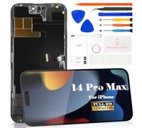 Schermo LCD OLED per iPhone 14 Pro Max Sostituzione dello schermo 6.7 pollici per iPhone 14 Pro Max A2894, A2651, A2893, A2895 Touch LCD Screen Display Digitizer Assembly Repair Kit (nero)