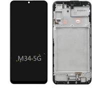 Schermo LCD OLED per Samsung Galaxy M34 5G LCD M346 Display per SM-M346B, SM-M346B/DS Display LCD Touch Screen Digitizer Assembly parti di riparazione con strumenti (nero con telaio)