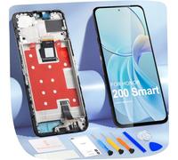 Schermo LCD per Honor 200 Smart Schermo di Ricambio per Honor 200 Smart Alt-NX1 6.8" Schermo LCD Touch Screen Pannello Assembly di Riparazione con Strumenti (Nero con Telaio)
