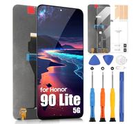 Schermo LCD per Honor 90 Lite, Display per Honor90 Lite 5G CRT-NX1, Touchscreen Digitazer Full Assembly Sostituzione Schermo con Riparazione Kit (6.7'', Nero)
