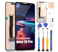 Schermo LCD per Huawei Mate 20 PRO Display per Mate 20 PRO LYA-L09 LYA-L29 LYA-AL00 Touchscreen Digitazer Assembly Sostituzione Schermo con Riparazione Kit (Nero, Incell, Senza Fingerprint Unlocking)