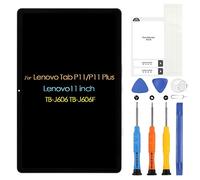 Schermo LCD per Lenovo Tab P11/P11 Plus per Lenovo Tab P11 Plus TB-J606 TB-J606F Touch Screen Digitizer Assembly + Kit di riparazione (nero con telaio, 11")