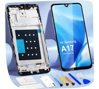 Schermo LCD per Samsung A17 4G / 5G per Galaxy A17 SM-A175F SM-A176B 6,7 pollici LCD Display Screen Sostituzione Touch Screen Digitalizer Assembly con Strumenti (Nero Incell, senza impronta)