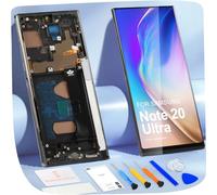 Schermo LCD per Samsung Note 20 Ultra LCD Display per Galaxy Note 20 Ultra SM-N985F SM-N985F/DS 6,9" Schermo di Ricambio Touch Screen Assembly con Riparazione Kit (Nero con Telaio)