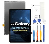Schermo LCD per Samsung Tab S9 Fe LCD Display per Samsung Galaxy Tab S9 Fe SM-X510 SM-X516B 10,9" Schermo di Ricambio Touchscreen Digitizer Assembly + Kit di Riparazione, Nero