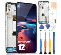Schermo LCD per Xiaomi Redmi 12 4G LCD Display per Redmi 12 23053RN02A 23053RN02Y 23053RN02I Sostituzione Schermo per Redmi 12 Touch Screen Digitizer Full Assembly con Riparazione Kit