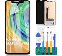 Schermo LCD TFT per Huawei Mate 20 Pro per Huawei Mate 20 Pro, sostituzione LYA-L09 LYA-L29, kit di riparazione senza cornice (nero, schermo non curvo, senza impronte digitali)