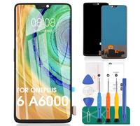 Schermo LCD TFT per Oneplus 6 2018 per Oneplus 6 Sostituzione dello schermo A6000, A6003 Touch Digitizer Assembly Kit di riparazione senza telaio (nero, non per 6T)