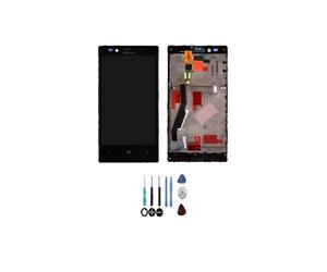 Schermo LCD + vetro touch - NOKIA - Lumia 720 - Nero - Assemblati su telaio - Pronti da installare