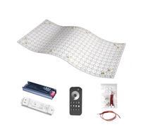 Schermo LED Film Pannello LED Flessibile 8pz 240 * 480mm 24W 288Perle Luminose con Alimentatore Controllo Telecomando per Piano Translucido Marmo Onice Quarzo Granito-3500K