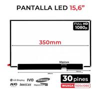 SCHERMO LED MATT DI 15.6" PER PORTATILE N156HCA-EAA FHD DISPLAY