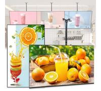 Schermo LED per Segnaletica Digitale, Display per Segnaletica Digitale Commerciale Sospeso Da 32/43/50/55 Pollici, Wi-Fi E Telecomando, Poster Pubblicitario Ultrasottile Smart Split(55in)