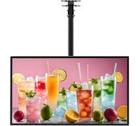 Schermo Luminoso a LED, Schermo Di Visualizzazione Verticale Sottile, Pannello Menu Digitale Retroilluminato a Parete Con Asta Telescopica per Teatri, Ristoranti, Bar E Negozi,Horizontal-40*50cm