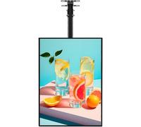 Schermo Luminoso a LED Sottile,Cornice per Espositori Pubblicitari a Parete, Schermo per Poster Illuminato, Pannello Menu Retroilluminato a LED, Per Ristoranti, Bar E Negozi,Vertical-50*100cm