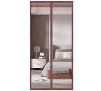 Schermo magnetico per porta, 100 x 230 cm, tenda a chiusura automatica per porte francesi e scorrevoli in vetro, design a mani libere, facile da installare, mantiene gli insetti lontani dallo schermo