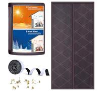 Schermo magnetico per porta per l'inverno, isolamento termico per garage, soffitta porte, corridoi, resistente tessuto Oxford e imbottitura in fibra di poliestere spessa, per porte di dimensioni 91,4