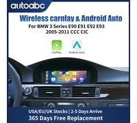 Schermo multimediale per auto Android Linux CarPlay wireless da 8,9 pollici per BMW Serie 3 5 CIC CCC, E60/E63/E64/E90/E91/E92/E93 2005-2011