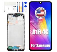 Schermo OLED di ricambio per Samsung Galaxy A16 4G LCD Touch Screen Digitizer interno per Galaxy A16 4G A165F A165M Kit di montaggio con strumenti (cornice nera, non per 5G)