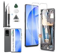 Schermo OLED per Samsung Galaxy S20 Ultra 5G di ricambio per Samsung S20 Ultra 5G G988 G988U G988U1 G9880 Display LCD Touch Screen Digitizer Assembly con strumenti (supporto impronte digitali, telaio