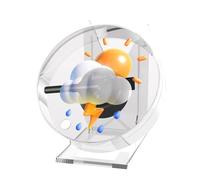 Schermo olografico pubblicitario 3D con ventola da tavolo, display video con immagini olografiche e telecomando per le aziende